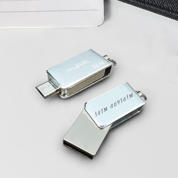 İsme Özel USB Bellek 32 GB | Gümüş